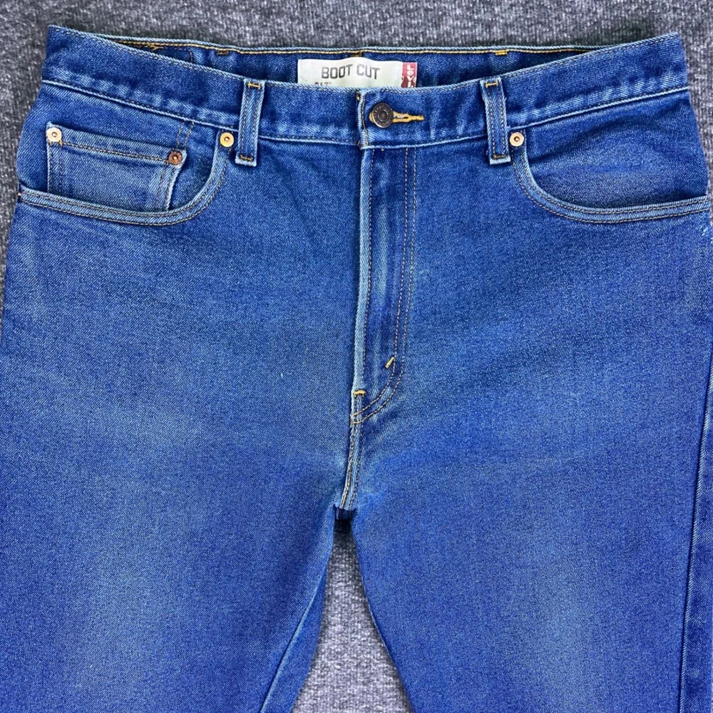 Levis 517 Jeans Men 35x32 Blue Bootcut Denim Western Cowboy Rodeo Retro Tag38x34